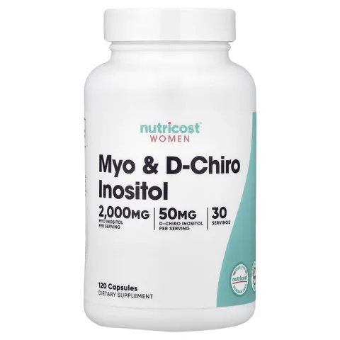 Nutricost (뉴트리코스트), 여성, 미오 및 d-카이로 이노시톨, 캡슐 120정