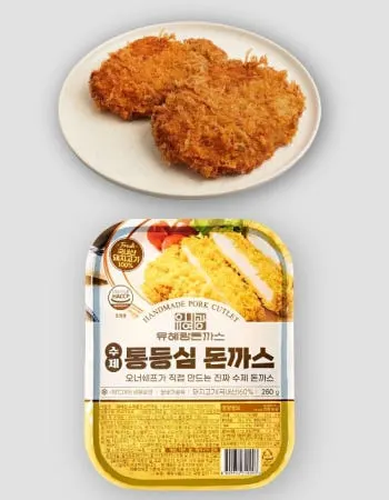 유혜광돈까스 국내산 수제통등심돈까스 260g 1팩 (2730원/2만이상무배)