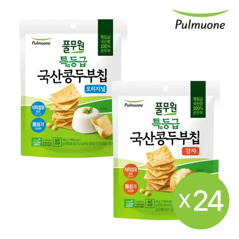 풀무원 특등급 국산콩 두부칩 40g 24개 33,210원