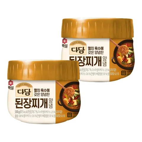 다담 된장찌개 양념, 530g, 2개
