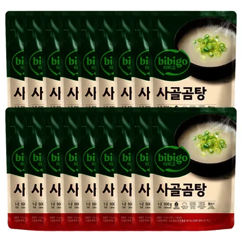 비비고 사골곰탕 500g 18개 14,800