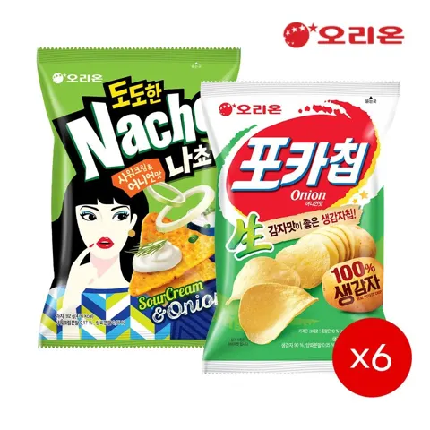 오리온 도도한나쵸 6개+포카칩 햇감자 6개 (12,730원/무...