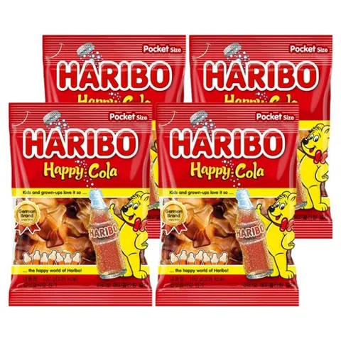 하리보 해피콜라 젤리, 100g, 4개