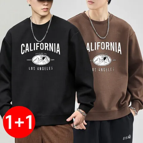 1+1 레터링 맨투맨 빅사이즈(17,900원/무료)