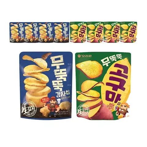 무뚝뚝감자칩 60g + 무뚝뚝고구마칩 50g 10개