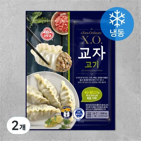 오뚜기 X.O.교자 (냉동), 1.008kg, 2개
