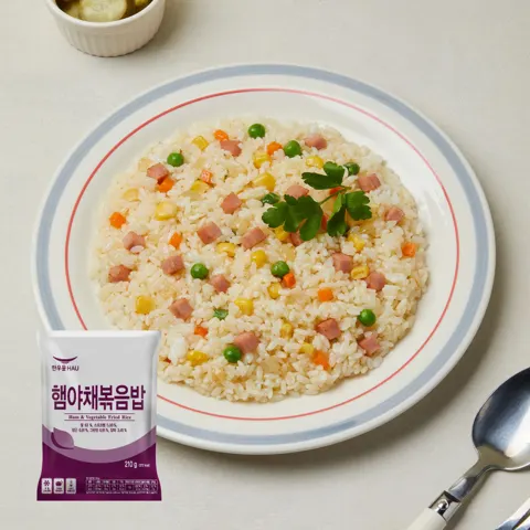 한우물 햄야채 볶음밥, 210g, 10개 (10,160원/무료배송)