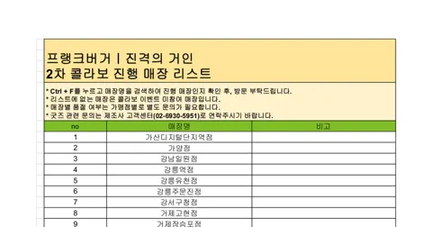 진격의 거인 2차 콜라보 세트 (10/27~)