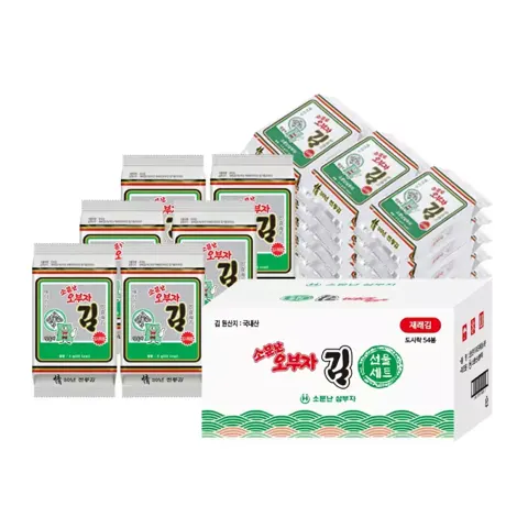 소문난오부자 재래 도시락김5g X 54봉 (16,900원/무료)