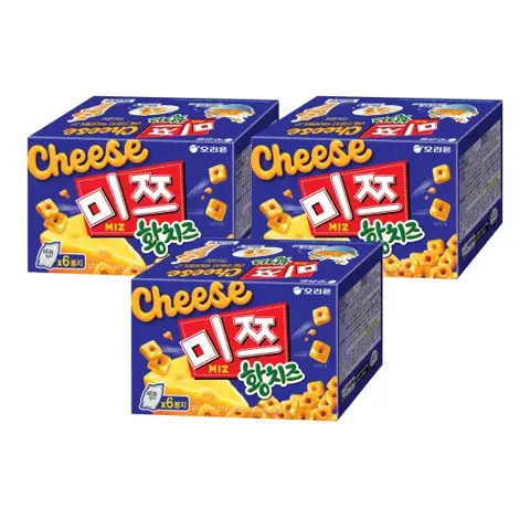 티멤) 오리온 미쯔 황치즈 222g, 3개