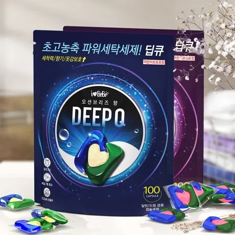딥큐 오션브리즈 100개입+샤르망부케 100개입 캡슐세제 (15900원/무배)