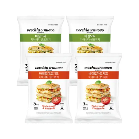 베키아에누보 치아바타 샌드위치 4팩 (12입) 골라담기 (26,900원/무료)