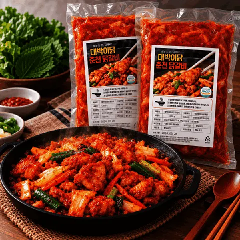국내산 닭 춘천닭갈비 500g+500g (10,610원/무료배송)