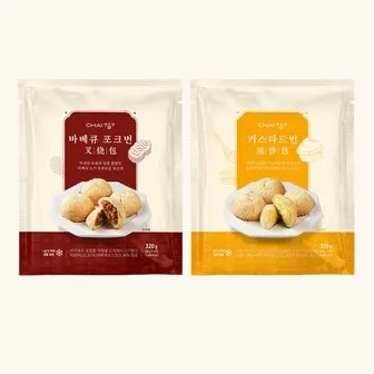 바베큐 포크번 320g x 3개+커스타드번 320g x 6개(총 9개) 14,900원
