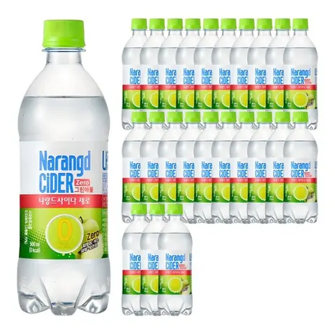 나랑드사이다 제로 그린애플 500ml 24개
