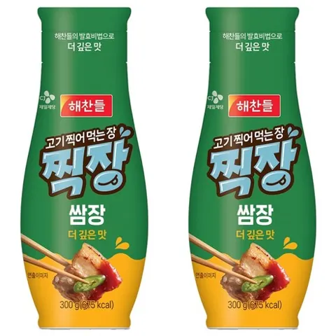해찬들 고기찍어먹는 장 찍장 쌈장 300g 2개