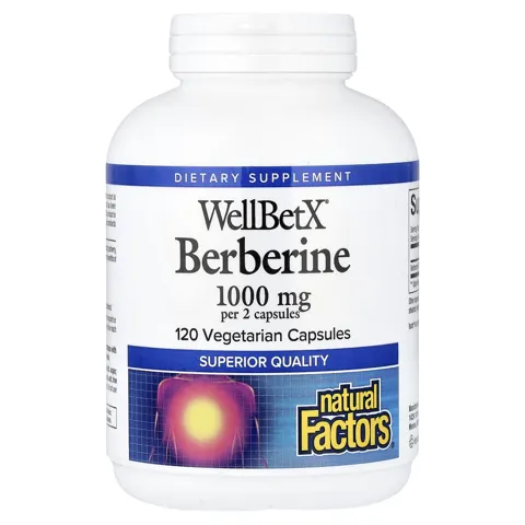 Natural Factors (내추럴팩터스), WellBetX® 베르베린, 베지 캡슐 120정(캡슐당 500mg)