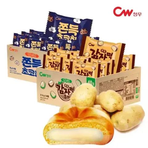 신한) 청우 쫀득감자떡쿠키 860g(40입)