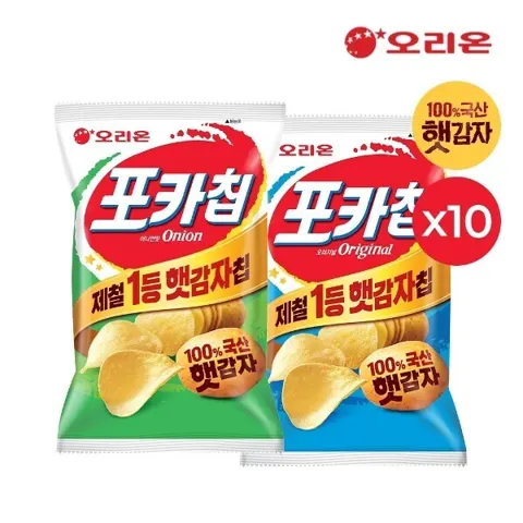 오리온 햇감자 포카칩 어니언(66g)x10+오리지널x10 삼성카드