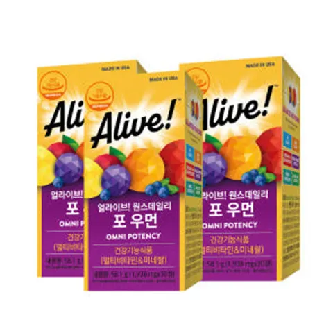 얼라이브 원스데일리 포우먼 멀티비타민 30정, 3개 (멤버십) (34,010원/무료)