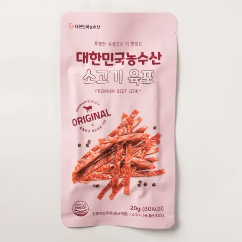 HACCP인증 소고기 육포 20g (990원/3,000원)