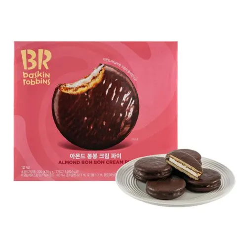 배스킨라빈스 아몬드 봉봉 크림 파이, 336g, 12개입 3박스 7,300원 무배