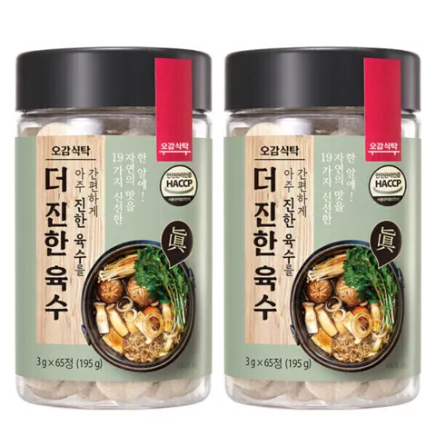 더진한육수 65정+65정 (16,580원/무료)