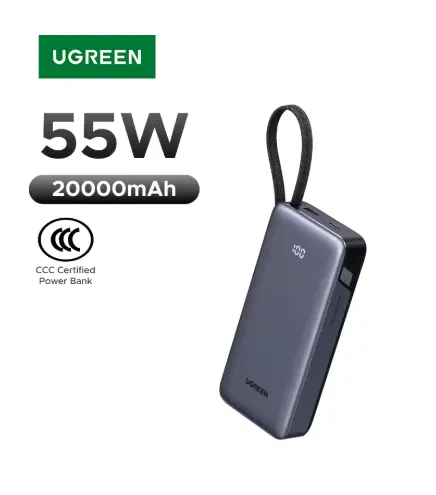 UGREEN CCC 인증 보조배터리 55W 20000mAh ($24.42/무료)