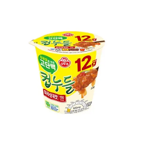 오뚜기 고단백 컵누들 마라샹궈맛 41g 12개