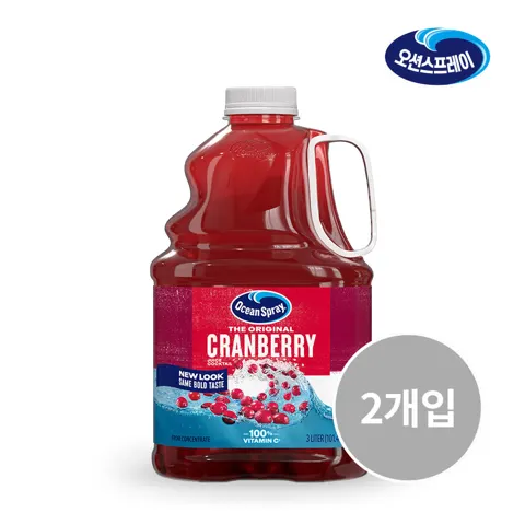 오션스프레이 크랜베리 주스 칵테일 3L x 2병 9900원, 루비레드 1.89l x 2병 7900원 각각 무배