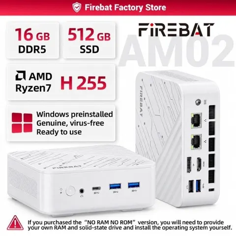 FIREBAT AM02 베어본(297,099원) GMKtec M6 울트라(411,686원) GMKtec K12(336,342원)