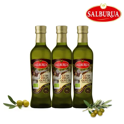 살부루아 유기농 냉압착 엑스트라버진 올리브오일 500ml 3개