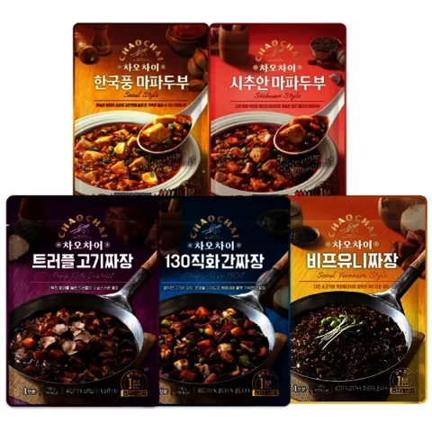 차오차이 짜장 마파두부 5종 10개