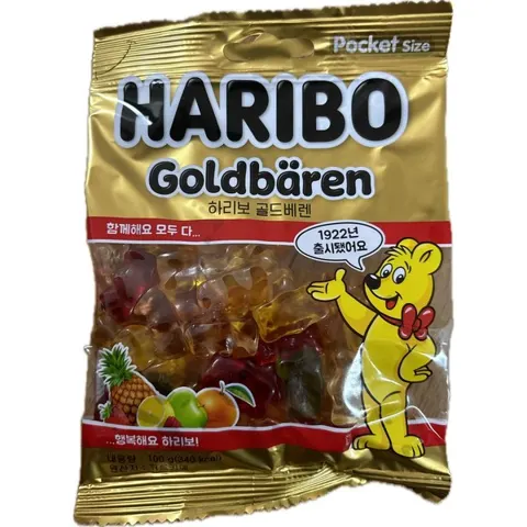 하리보 골드베렌, 100g, 1개 로켓무배