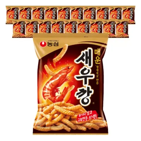 농심 매운새우깡 90g 20개 (티멤 18,530원/무료)