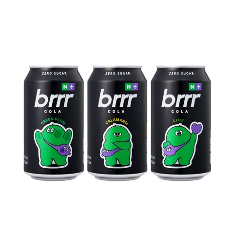 부르르 제로콜라 매실 깔라만시 라임 350ml X 각 6캔 (총 18캔)