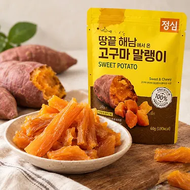 말랑쫀득 해담 꿀 고구마 말랭이 60g 10봉 14,790원 (무료)