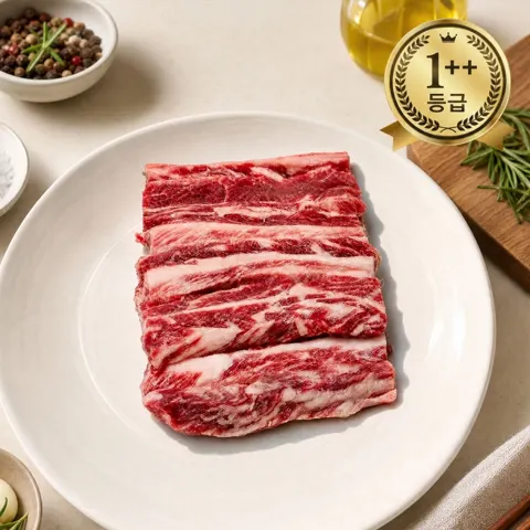 한우 1++등급 갈비살 800g