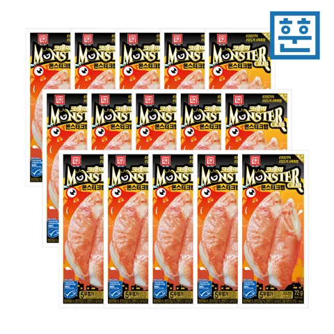 몬스터크랩 72g x 15개 (9,850원/네멤무료)