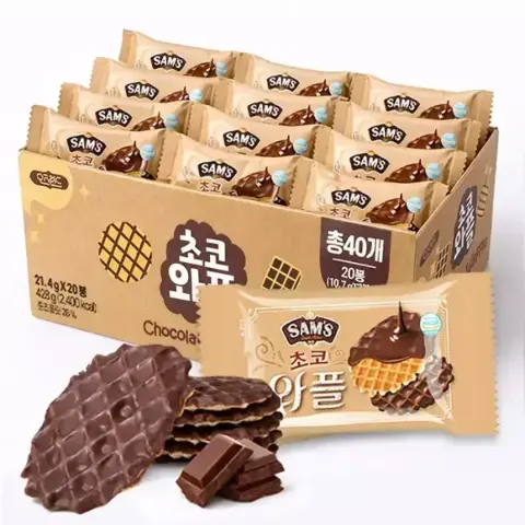 진한 초코와플 428g 2개입X20봉 (6,560원/무료)