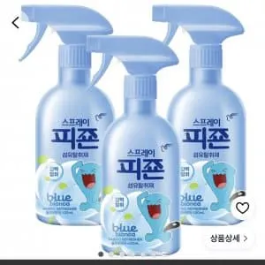 피죤 스프레이 섬유탈취제 블루비앙카 3개 (9,950원/무료)