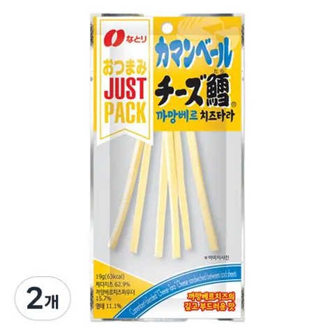 NATORI 까망베르 치즈타라, 19g, 2개