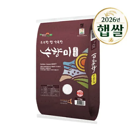수향미 10kg 26년 햅쌀 골든퀸3호 상등급 (37,400원/무료)