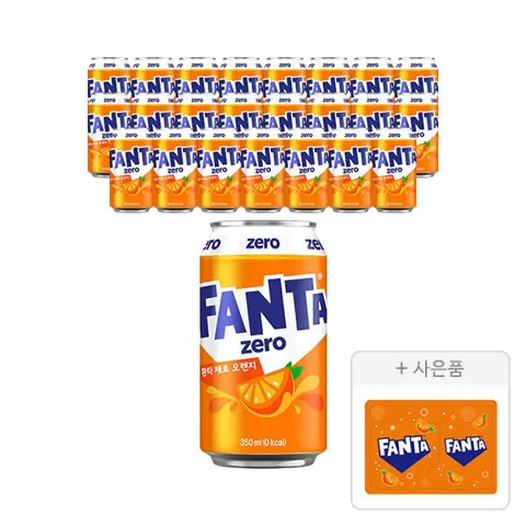환타 오렌지제로 350ml, 24개