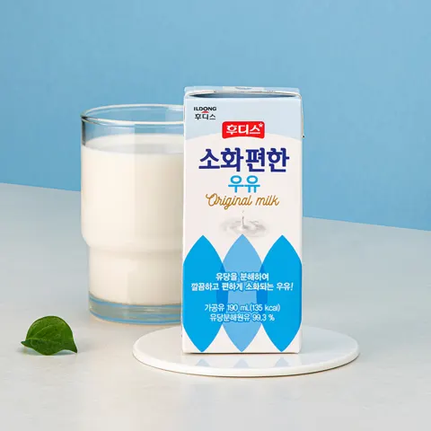 후디스 소화 편한 우유 오리지널 190ml 24개 11,900원