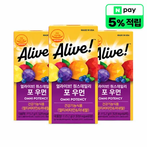 원스데일리 포우먼 멀티비타민 60정 3개 (62,800원/무료)