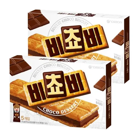 오리온 비쵸비 비스켓, 125g, 2개 역대가