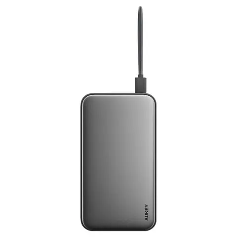 AUKEY 130W 초고속 대용량 멀티포트 케이블 내장형 보조배터리 20000mAh C타입