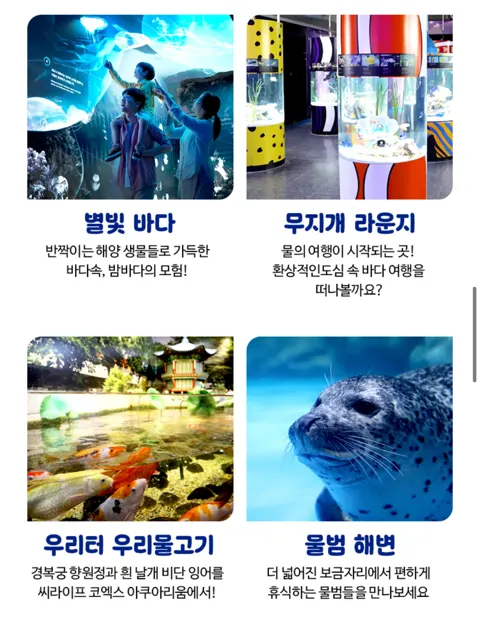 코엑스 아쿠아리움 모바일 1인 입장권  18900원