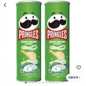 프링글스 사워크림 앤 어니언, 110g, 2개 3,330원